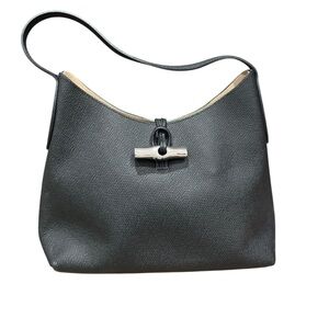Longchamp Le Foulonné Pebbled Leather
 Shoulder Bag Like New